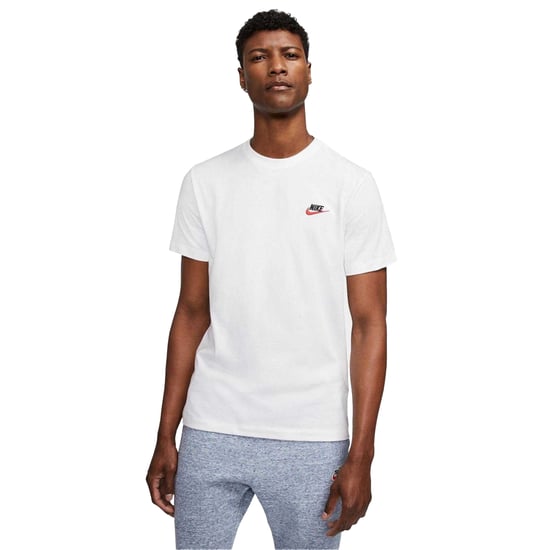 Nike - "Club" T-Shirt für Herren (Weiß/Schwarz/Rot) - Image 1