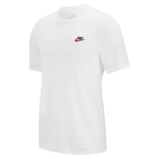 Nike - "Club" T-Shirt für Herren (Weiß/Schwarz/Rot) - Image 2