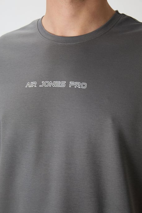 Übergröße Bedrucktes Rundhals-T-Shirt - Image 2