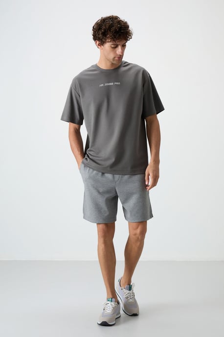 Übergröße Bedrucktes Rundhals-T-Shirt - Image 3