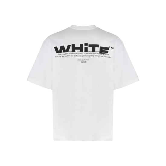 Off White - "Shred" T-Shirt für Herren, Skater (Weiß/Schwarz) - Image 2
