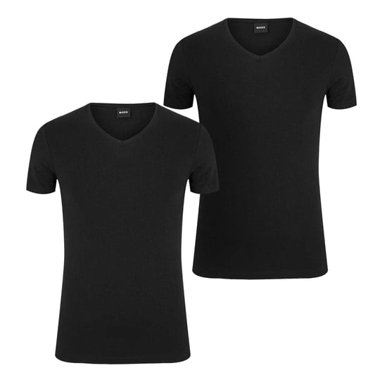 Boss - "Spirit" T-Shirt für Herren, V-Ausschnitt, Schmal (2er-Pack) (Schwarz) - Image 2