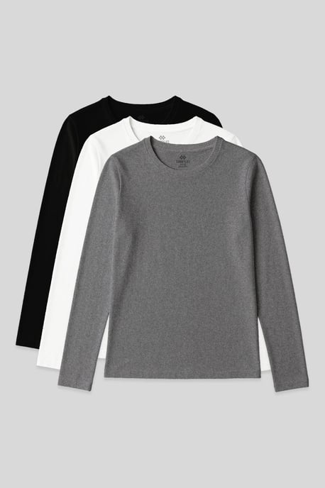 Damen Langarmshirt mit Rundhalsausschnitt - Image 1