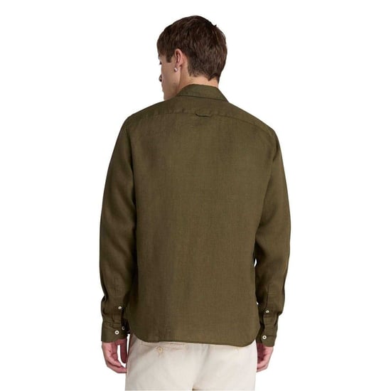 Timberland - Hemd für Herren, Leinen, leger (Blattgrün) - Image 3
