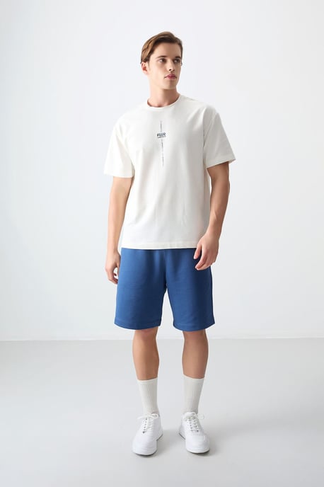 Übergröße Bedrucktes Rundhals-T-Shirt - Image 2