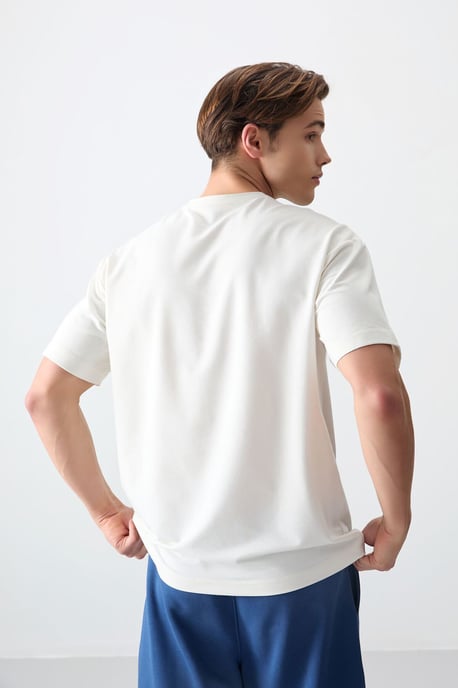 Übergröße Bedrucktes Rundhals-T-Shirt - Image 5