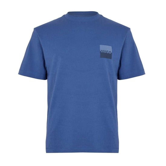 Hugo - T-Shirt für Herren, gerippt (Mittelblau) - Image 1