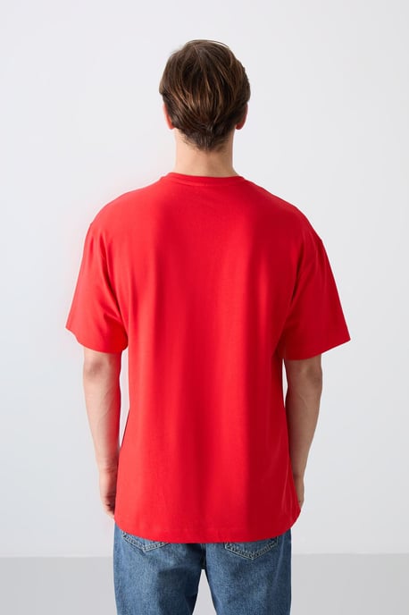 Übergroßes Baumwoll-Polyester Logo T-Shirt - Image 5