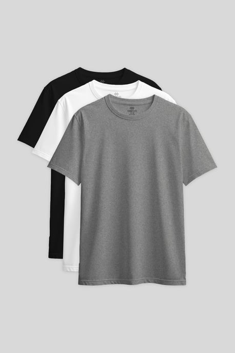 Damen Baumwoll-Elasthan Rundhals T-Shirt - Image 1
