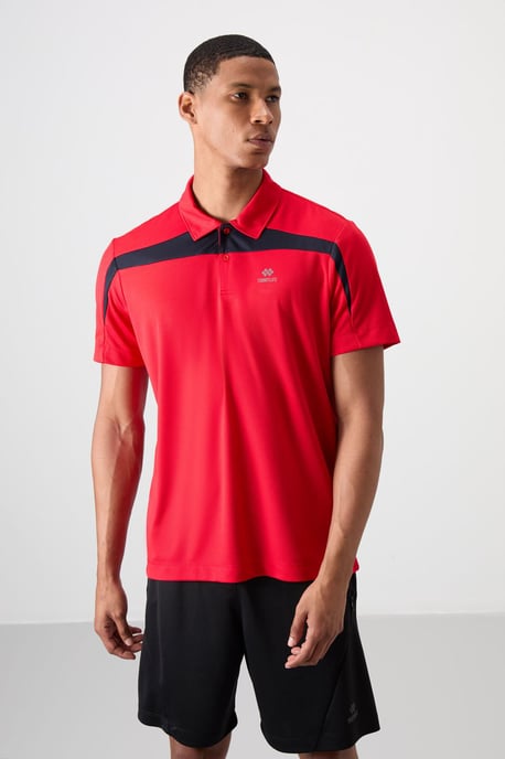 Herren Farbblockiertes Polo-Shirt - Image 1