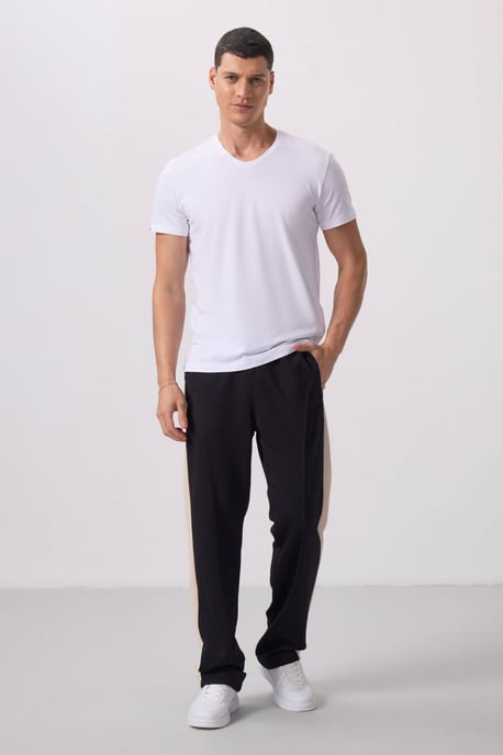 Herren V-Ausschnitt Kurzarm T-Shirt - Image 3