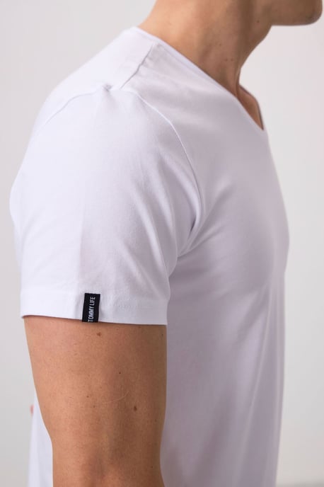 Herren V-Ausschnitt Kurzarm T-Shirt - Image 4