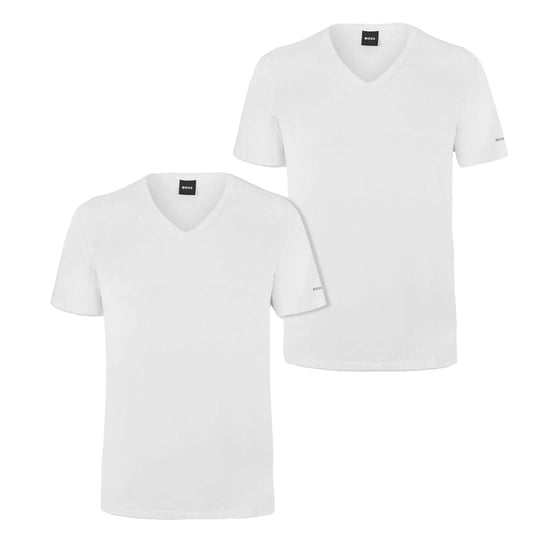 Boss - "Spirit" T-Shirt für Herren, V-Ausschnitt, Schmal (2er-Pack) (Weiß) - Image 2