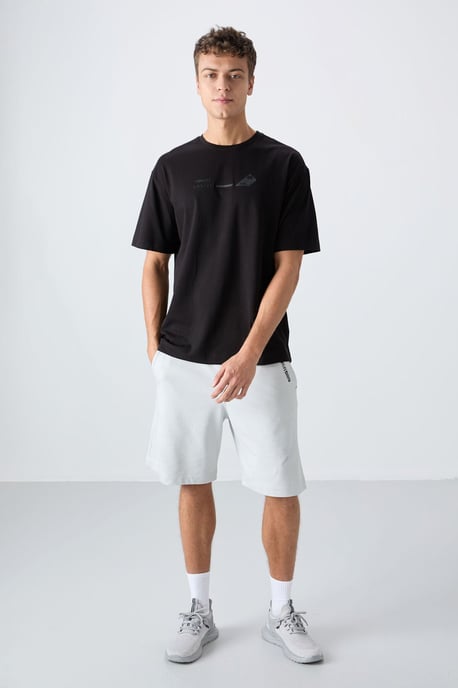 Übergrößen Baumwoll-Polyester Rundhalsausschnitt T-Shirt - Image 2