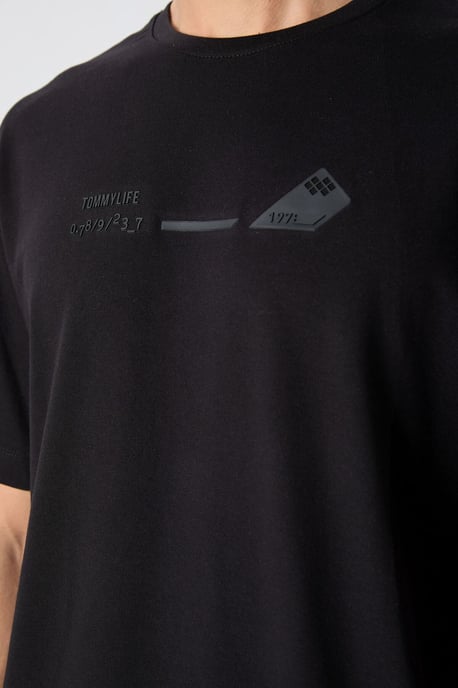 Übergrößen Baumwoll-Polyester Rundhalsausschnitt T-Shirt - Image 3