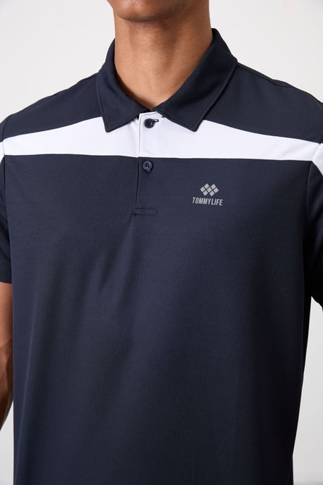 Herren Polo-Shirt mit Farbblockierung - Image 3