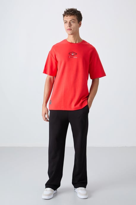Übergröße Baumwoll-Mischung Logo T-Shirt - Image 3