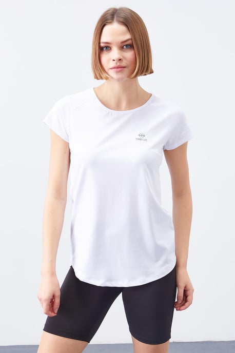 Damen T-Shirt mit kurzem Arm und Rundhalsausschnitt - Image 1