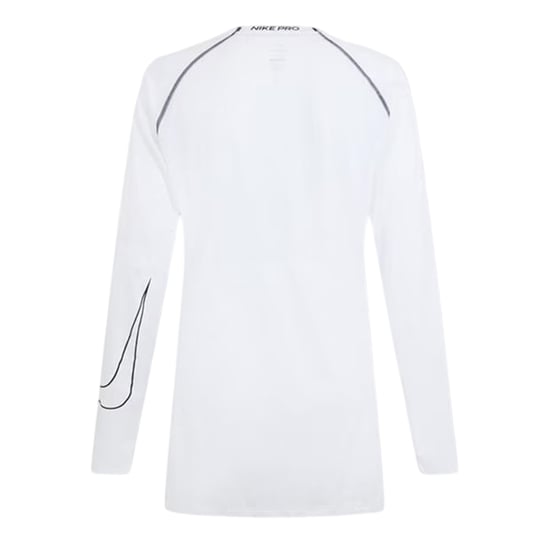 Nike - "Pro" Base Layer Oberteil für Herren, Schmal, Raglanärmel (Weiß) - Image 2