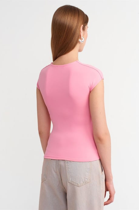 Damen Slim Fit Rundhalsausschnitt T-Shirt - Image 2