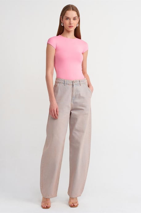 Damen Slim Fit Rundhalsausschnitt T-Shirt - Image 3