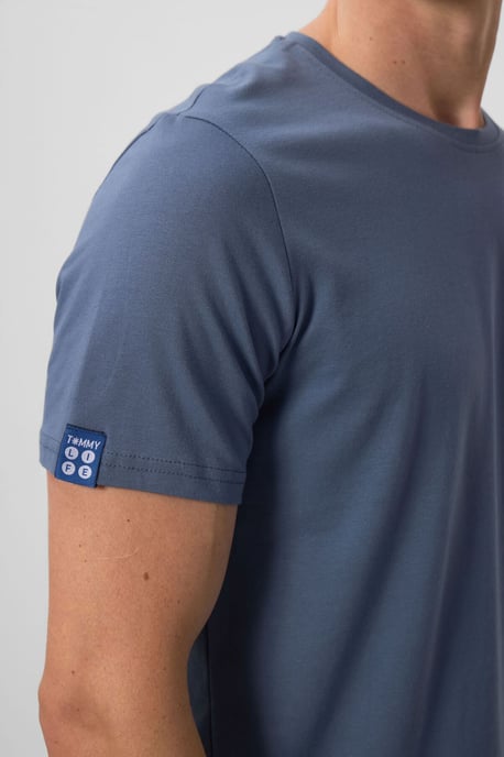 Herren Baumwoll-Elasthan Rundhals T-Shirt - Image 4
