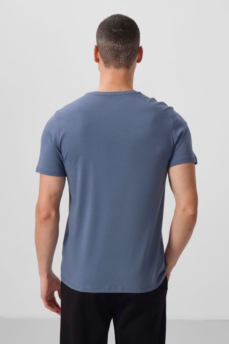 Herren Baumwoll-Elasthan Rundhals T-Shirt - Image 6