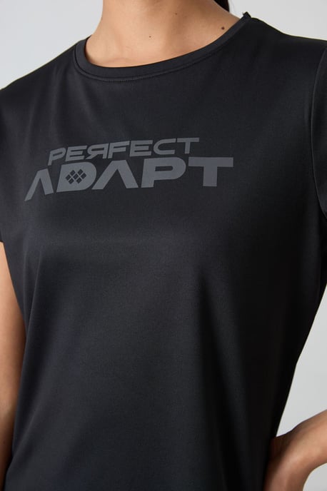 Bedrucktes Polyester Rundhals-T-Shirt - Image 3