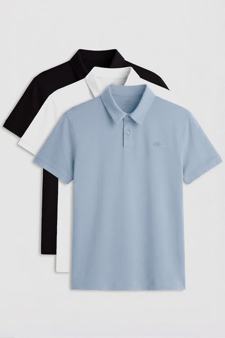 Herren-Polohemd aus Baumwollmischung - Image 1