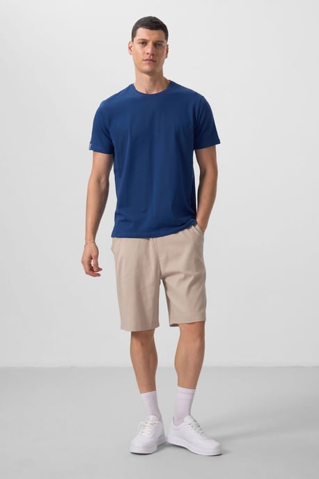 Herren Baumwoll-Elasthan Rundhals T-Shirt - Image 3