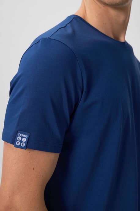 Herren Baumwoll-Elasthan Rundhals T-Shirt - Image 4