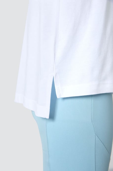 Übergrößtes Baumwoll-Modal Rundhals-T-Shirt - Image 5