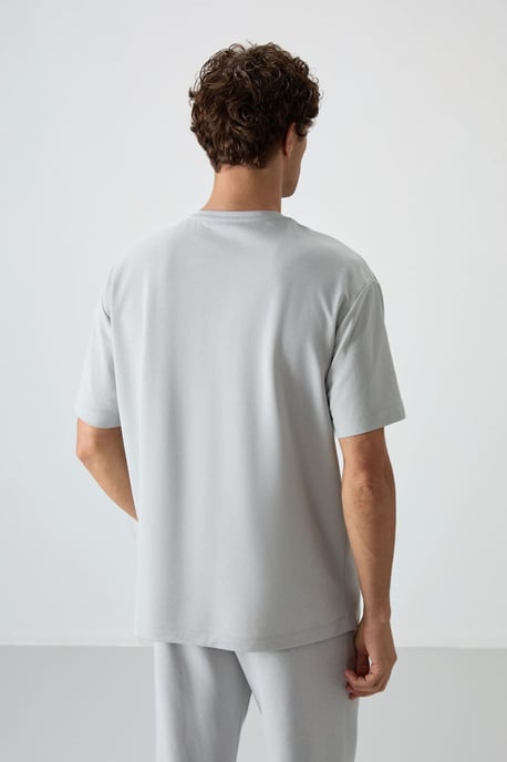 Übergröße Bedrucktes Rundhals-T-Shirt - Image 5