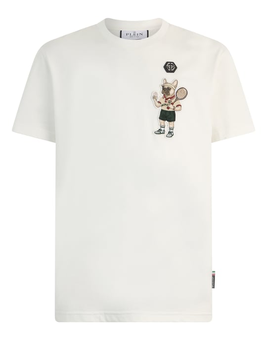 Round Neck T-Shirt New York Tennis Patch - Image 1