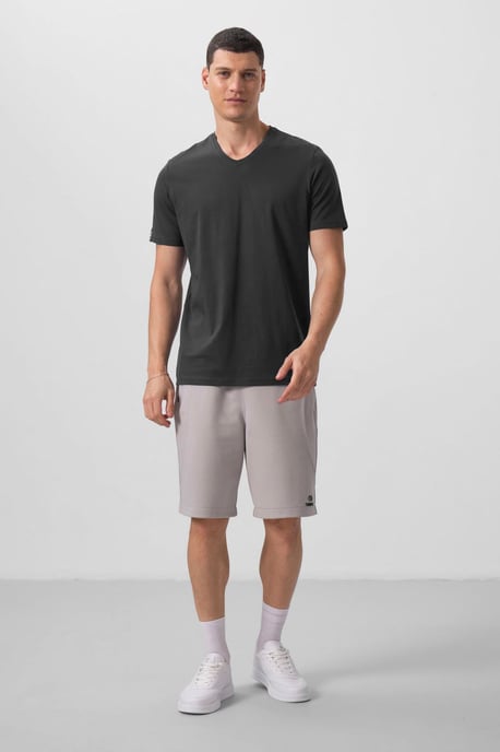 Herren V-Ausschnitt Kurzarm T-Shirt - Image 3
