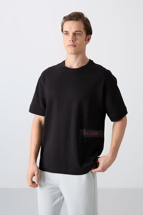 Übergrößen-Cotton-Mix Rundhals-T-Shirt - Image 4
