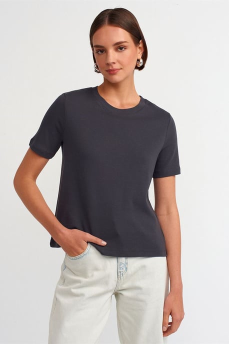 Damen Baumwoll Rundhals T-Shirt - Image 1