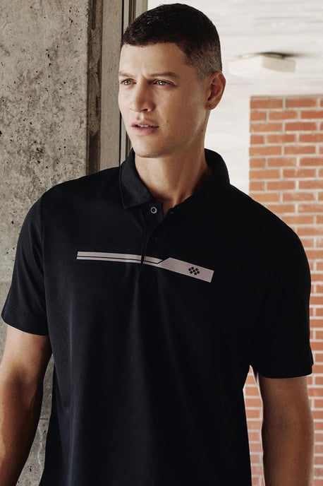Herren Polo Kragen Knopf T-Shirt - Image 2