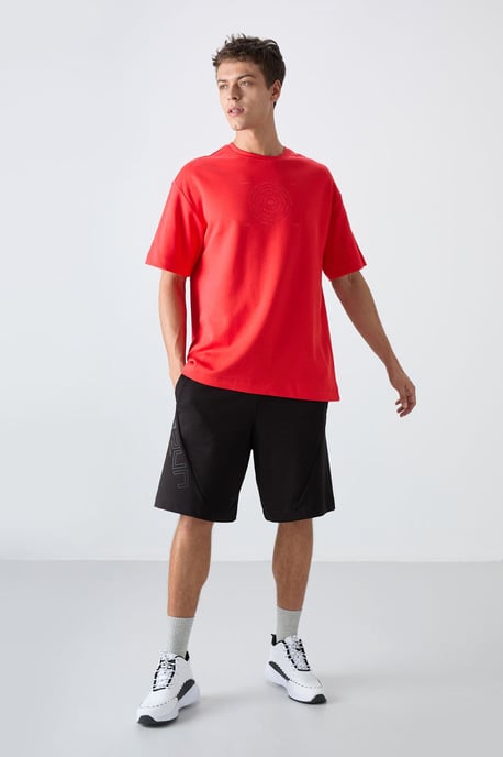 Übergrößen Baumwollmischung Rundhals T-Shirt - Image 2