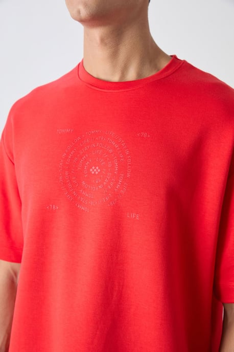 Übergrößen Baumwollmischung Rundhals T-Shirt - Image 3
