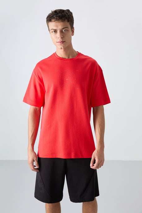 Übergrößen Baumwollmischung Rundhals T-Shirt - Image 4