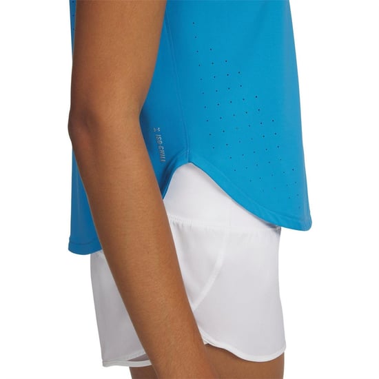 Under Armour - "Launch Elite" T-Shirt für Damen, kurzärmlig (Blau) - Image 3