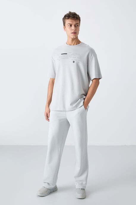 Übergröße Bedrucktes Rundhals-T-Shirt - Image 2