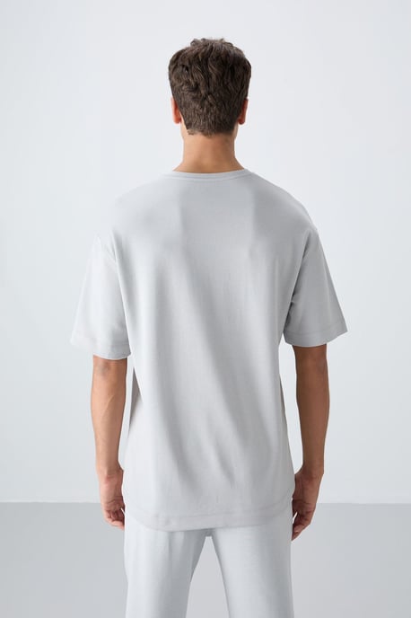 Übergröße Bedrucktes Rundhals-T-Shirt - Image 5