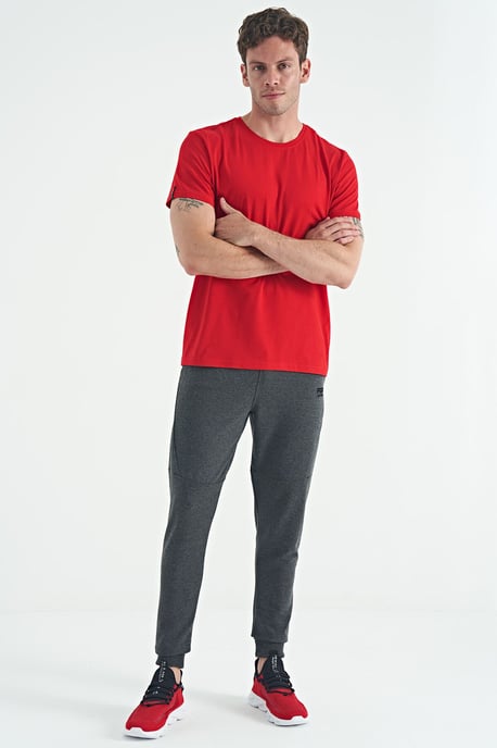 Herren Baumwoll-Elasthan Rundhals-T-Shirt - Image 3