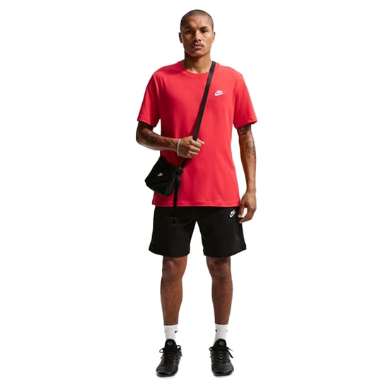 Nike - "Club" T-Shirt für Herren (Rot/Weiß) - Image 1