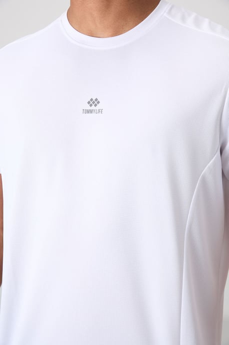 Herren Unifarben Rundhalsausschnitt Kurzarm T-Shirt - Image 3