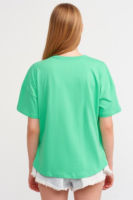 Übergroßes Baumwoll-Crewneck-T-Shirt - Image 2