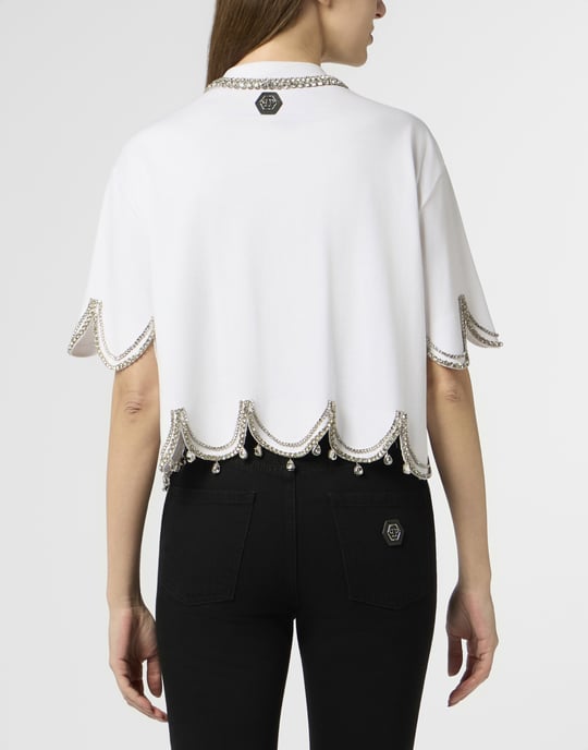 Cropped T-Shirt Crystal Waves - Image 5