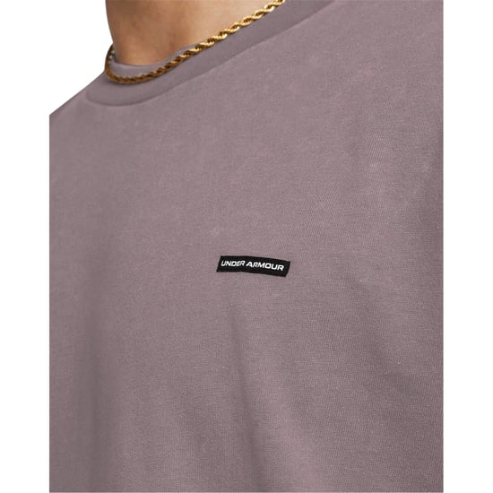 Under Armour - T-Shirt für Herren, Logo, Gewaschen, Übergroß (Grau Dämmerung) - Image 3